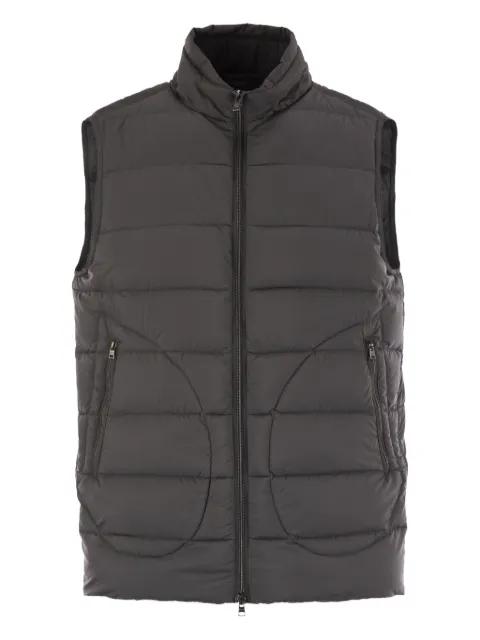 zip-up gilet by HERNO