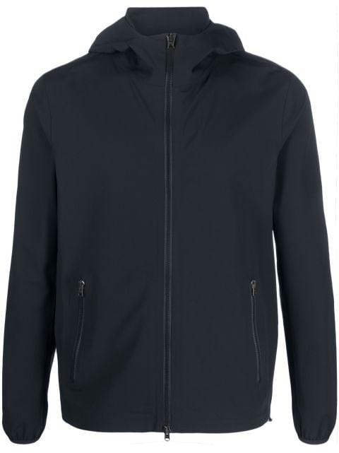 zip-up hoodied bomber jacket by HERNO