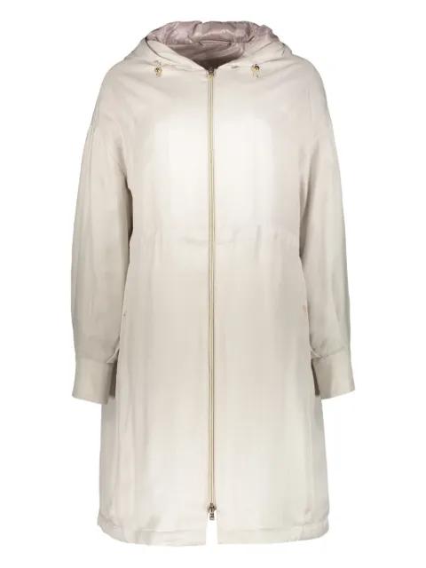 zip-up hoodied coat by HERNO
