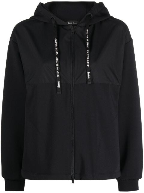 zip-up hoodied jacket by HERNO