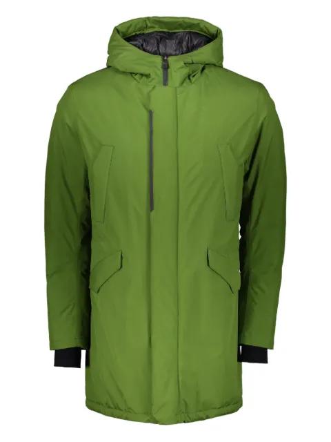 zip-up hoodied jacket by HERNO