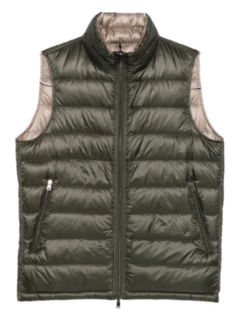 zip-up quilted jacket by HERNO