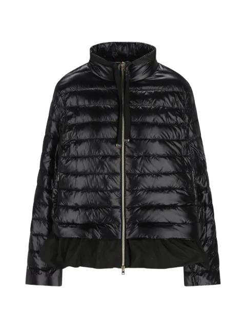 zip-up quilted puffer jacket by HERNO