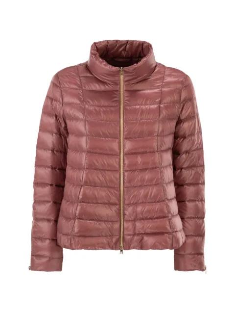 zip-up quilting jacket by HERNO