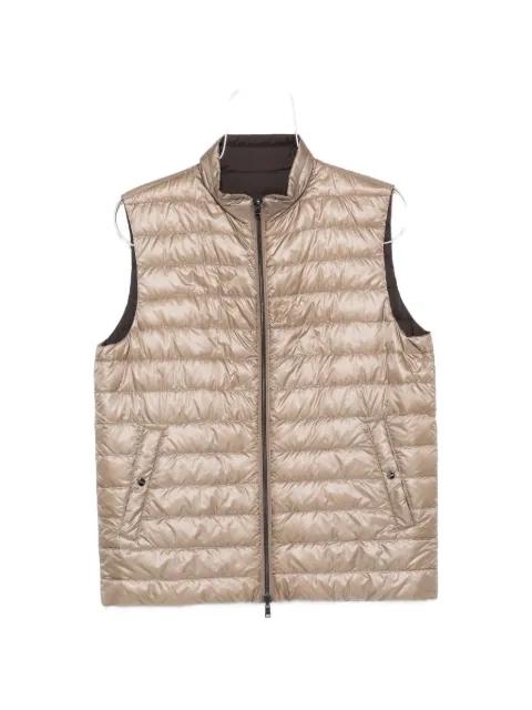 zip-up reversible gilet by HERNO