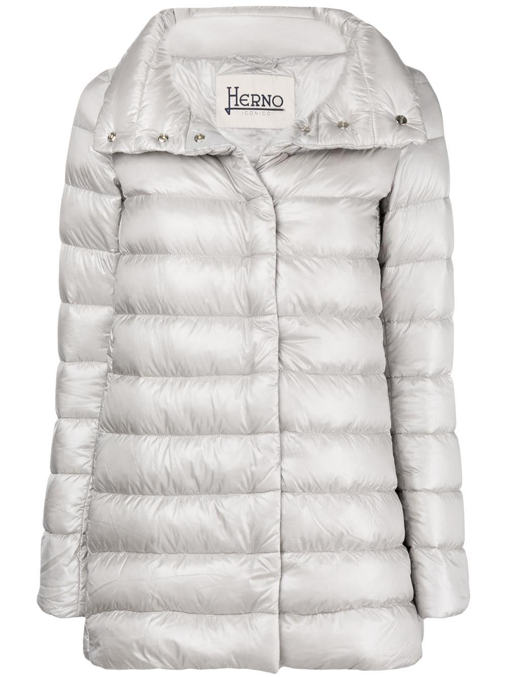 zipped padded coat by HERNO