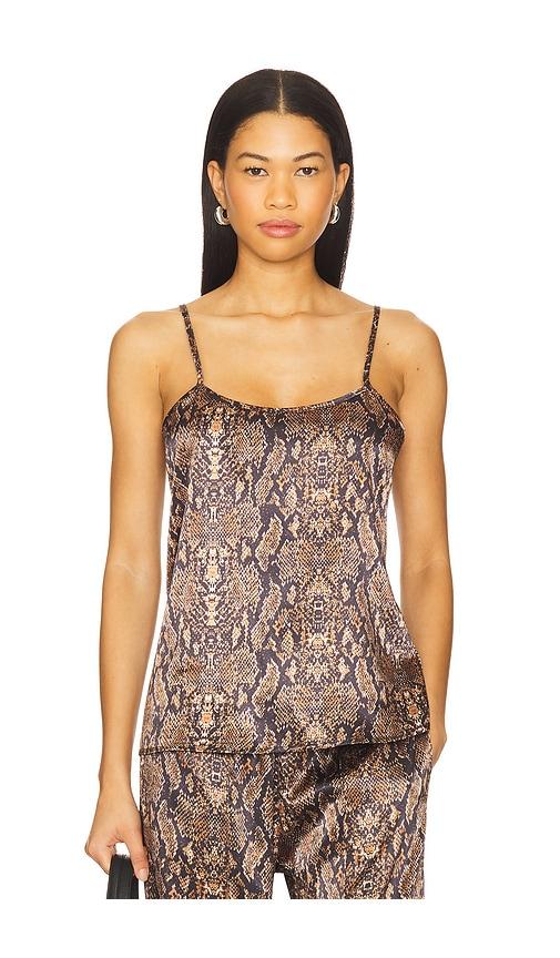 Heroine Sport Satin Cami in Brown by HEROINE SPORT