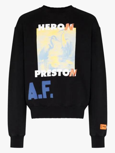 A.F. Authorized crew-neck sweatshirt by HERON PRESTON
