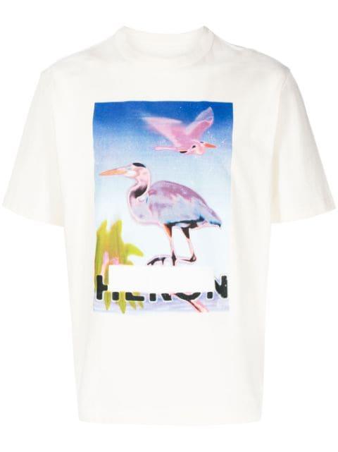 Censored Heron cotton T-shirt by HERON PRESTON