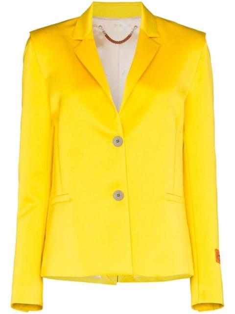 Mikado single-breasted blazer by HERON PRESTON