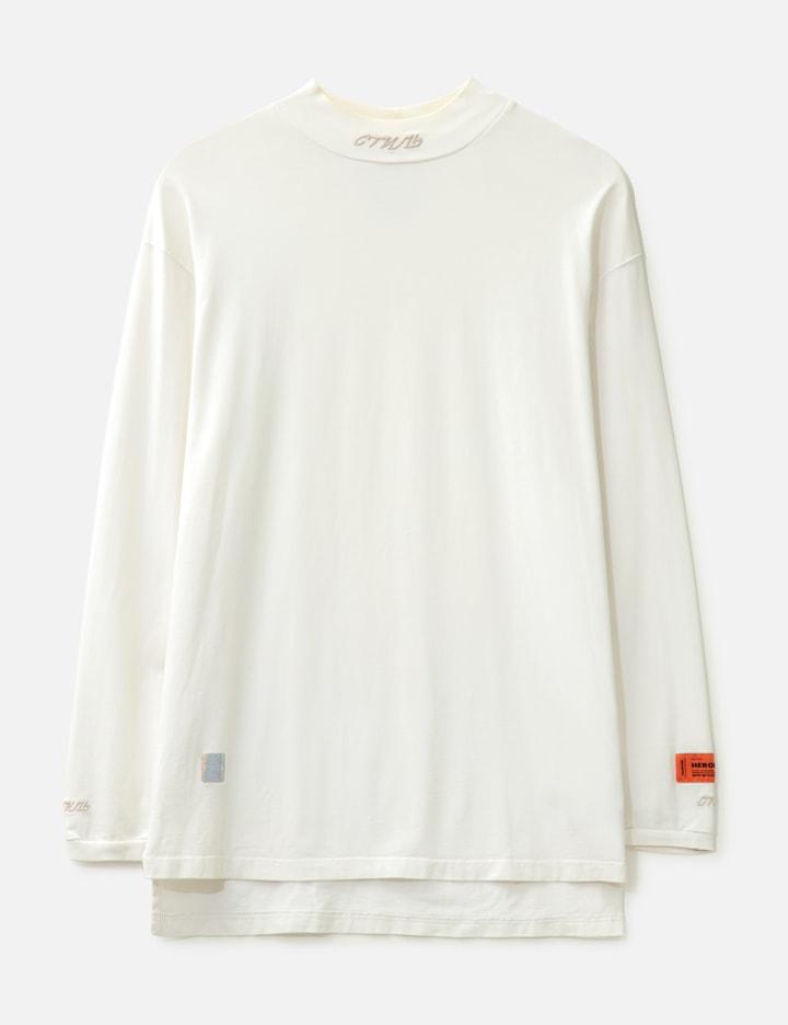 Mock Neck Logo Jersey by HERON PRESTON