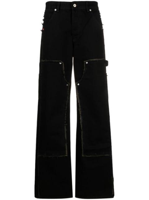 Rebuilt wide-leg carpenter jeans by HERON PRESTON