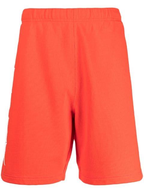 Reg HPNY-print track shorts by HERON PRESTON