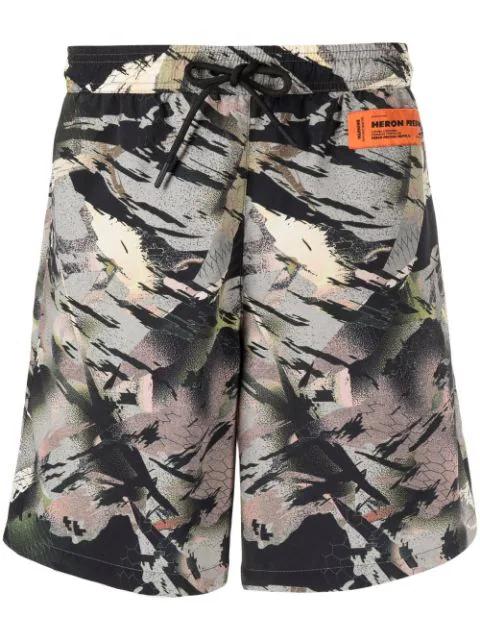 abstract-print swim shorts by HERON PRESTON