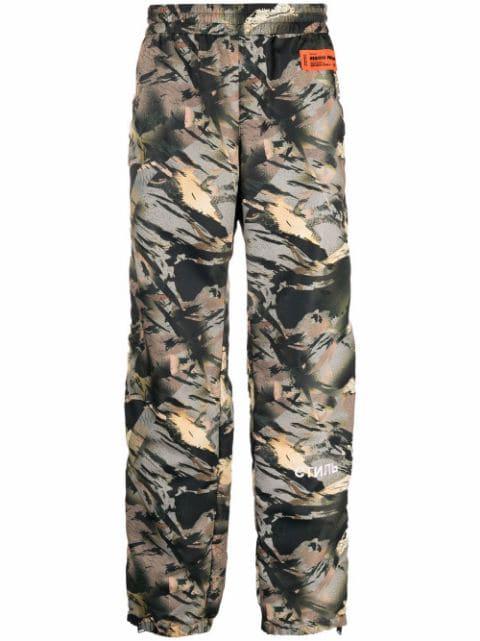 camouflage-print track pants by HERON PRESTON