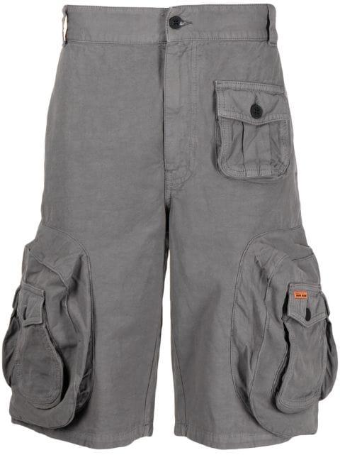 cotton-blend cargo shorts by HERON PRESTON
