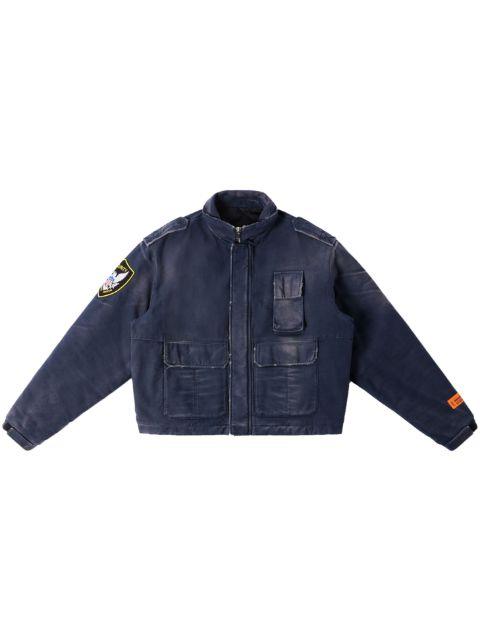 eagle-patch distressed-effect jacket by HERON PRESTON