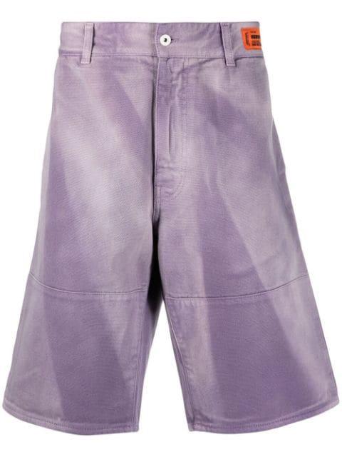 faded effect bermuda shorts by HERON PRESTON