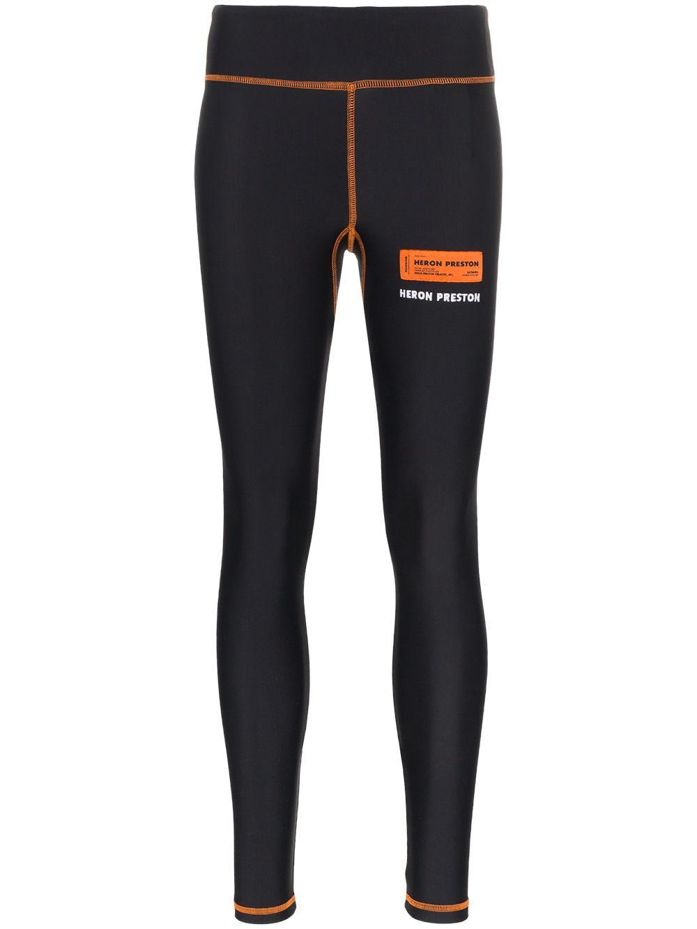 high waist contrast stitch leggings by HERON PRESTON