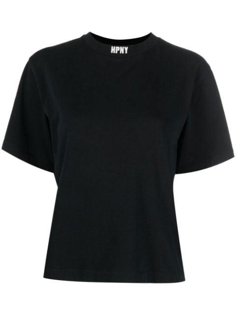 logo-embroidered organic cotton T-shirt by HERON PRESTON