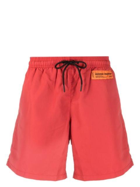 logo-patch drawstring swim shorts by HERON PRESTON