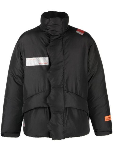 logo-patch padded coat by HERON PRESTON