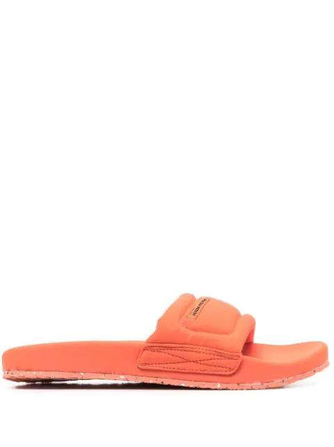 logo-patch slip-on slides by HERON PRESTON