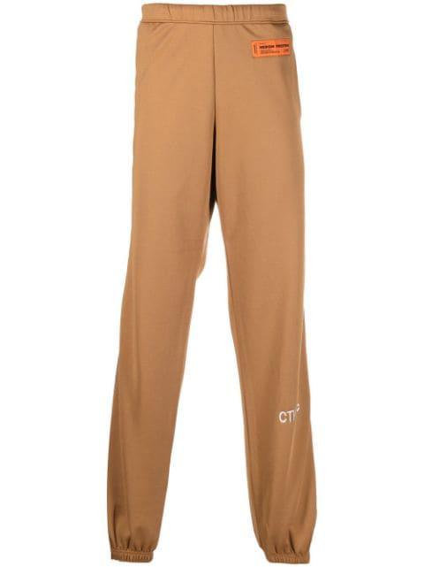 logo-patch track pants by HERON PRESTON