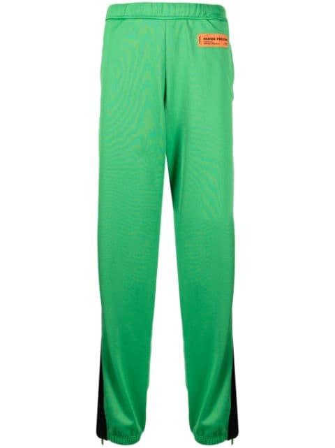 logo-patch track trousers by HERON PRESTON