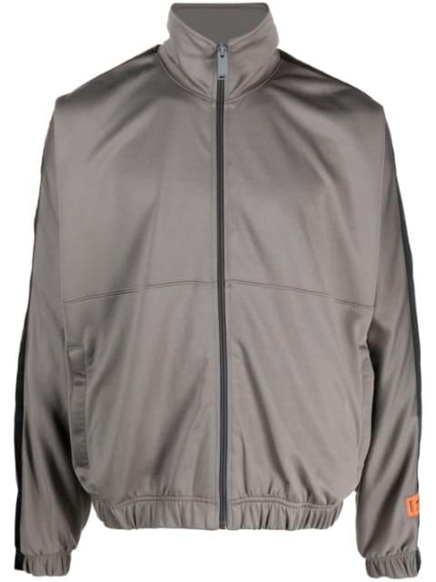 logo-patch zip-up sweatshirt by HERON PRESTON