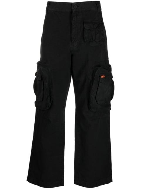 straight-leg multiple-pocket trousers by HERON PRESTON