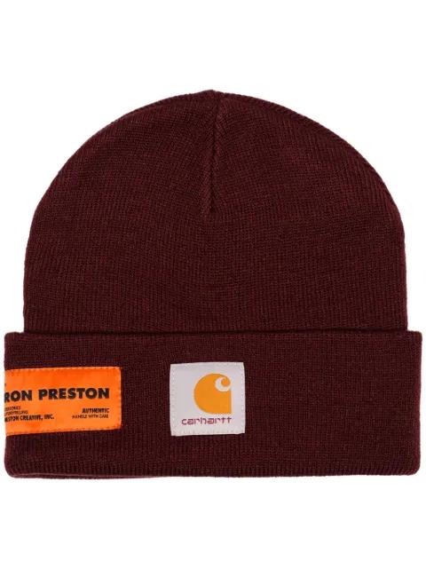 x Carhartt logo beanie by HERON PRESTON