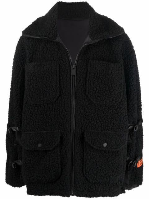 zip-fastening fleece jacket by HERON PRESTON