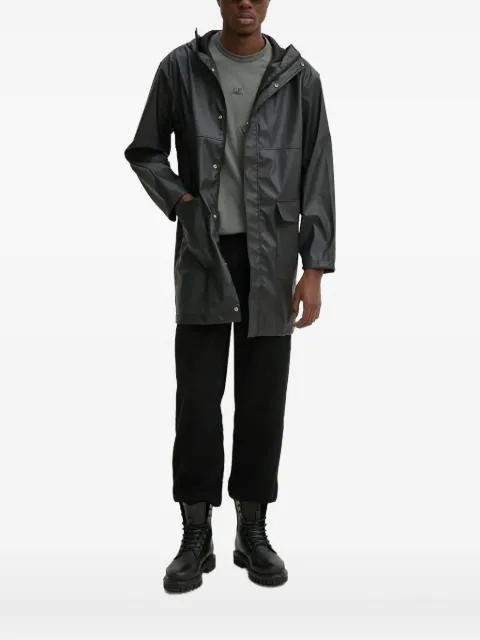 hoodied flap-pocket raincoat by HERSCHEL SUPPLY CO.