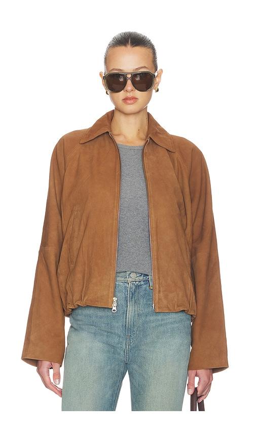 HERSKIND Ray Suede Jacket in Brown by HERSKIND