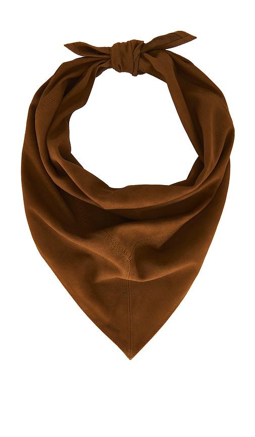 HERSKIND Suede Bandana in Man made laether with silver-tone metal hardware by HERSKIND