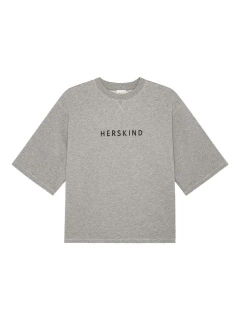 Linette embroidered short-sleeve T-shirt by HERSKIND