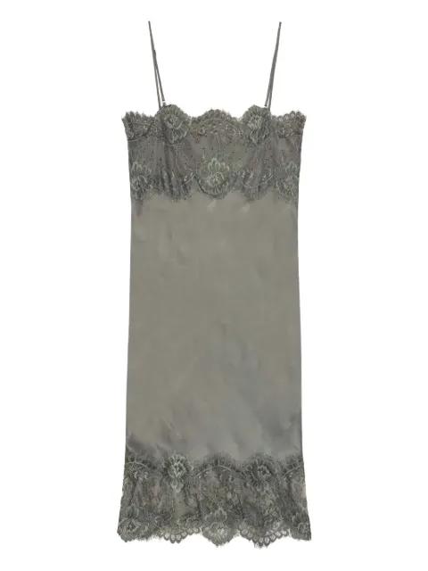 Linus lace-trimmed slip mini dress by HERSKIND