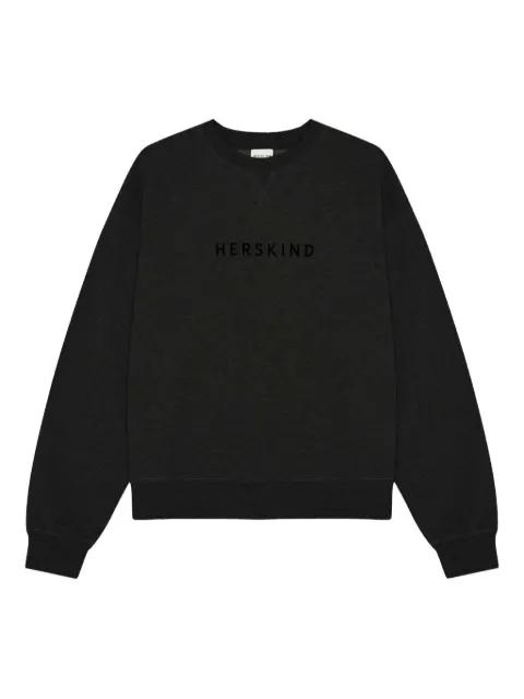 Lizette embroidered-logo sweatshirt by HERSKIND