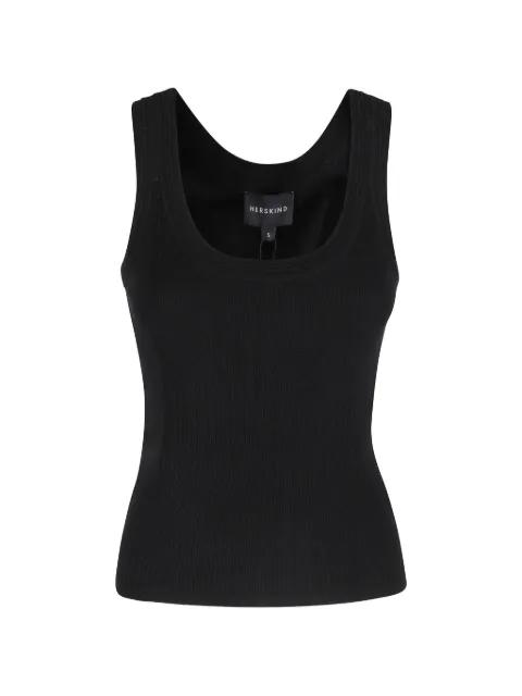 Morris ribbed scoop-neck tank top by HERSKIND