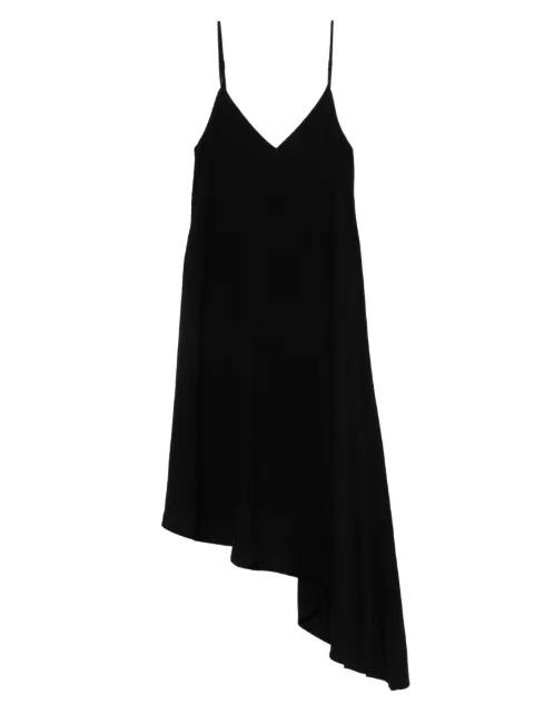 V-neck asymmetric midi dress by HERSKIND