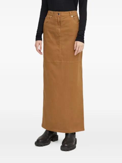 button-fastening maxi skirt by HERSKIND