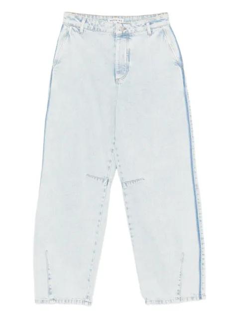 buttoned wide-leg jeans by HERSKIND
