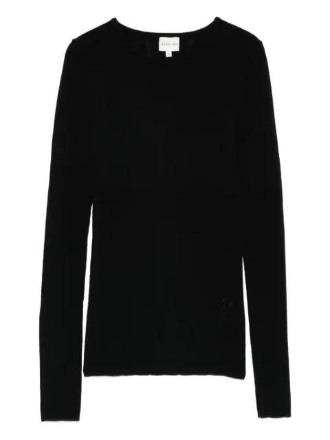 crew-neck knitted long-sleeved T-shirt by HERSKIND