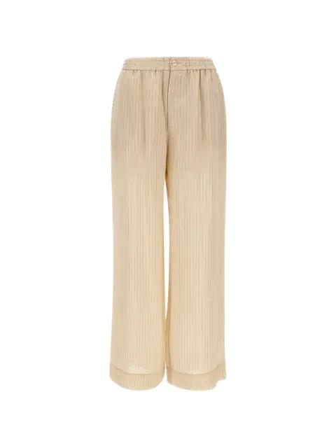 pinstripe elasticated trousers by HERSKIND