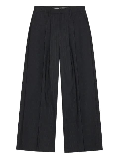 pinstripe pleated-front trousers by HERSKIND