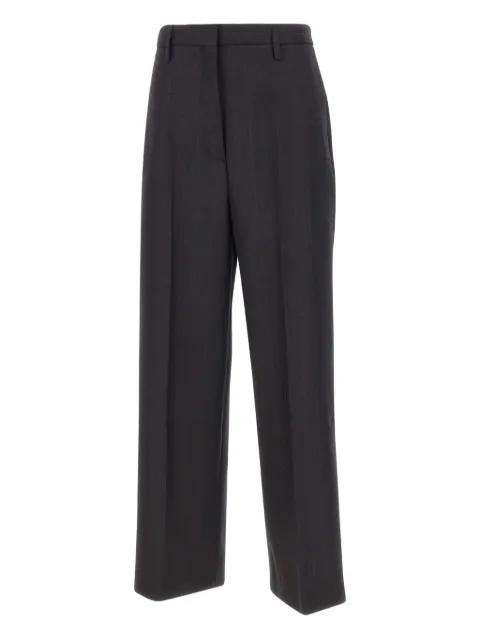 pinstripe wool trousers by HERSKIND