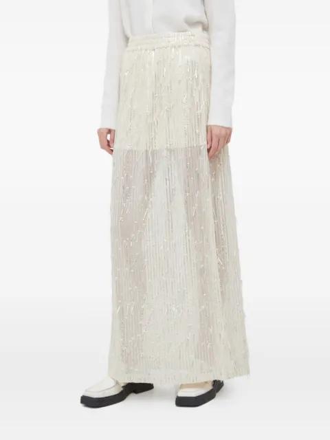 sequin-embellishment maxi skirt by HERSKIND
