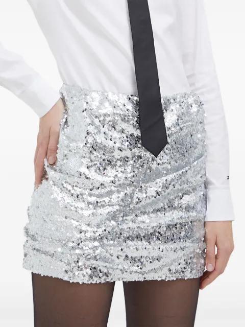 sequin-embellishment mini skirt by HERSKIND