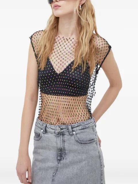 square-embellishment top by HERSKIND